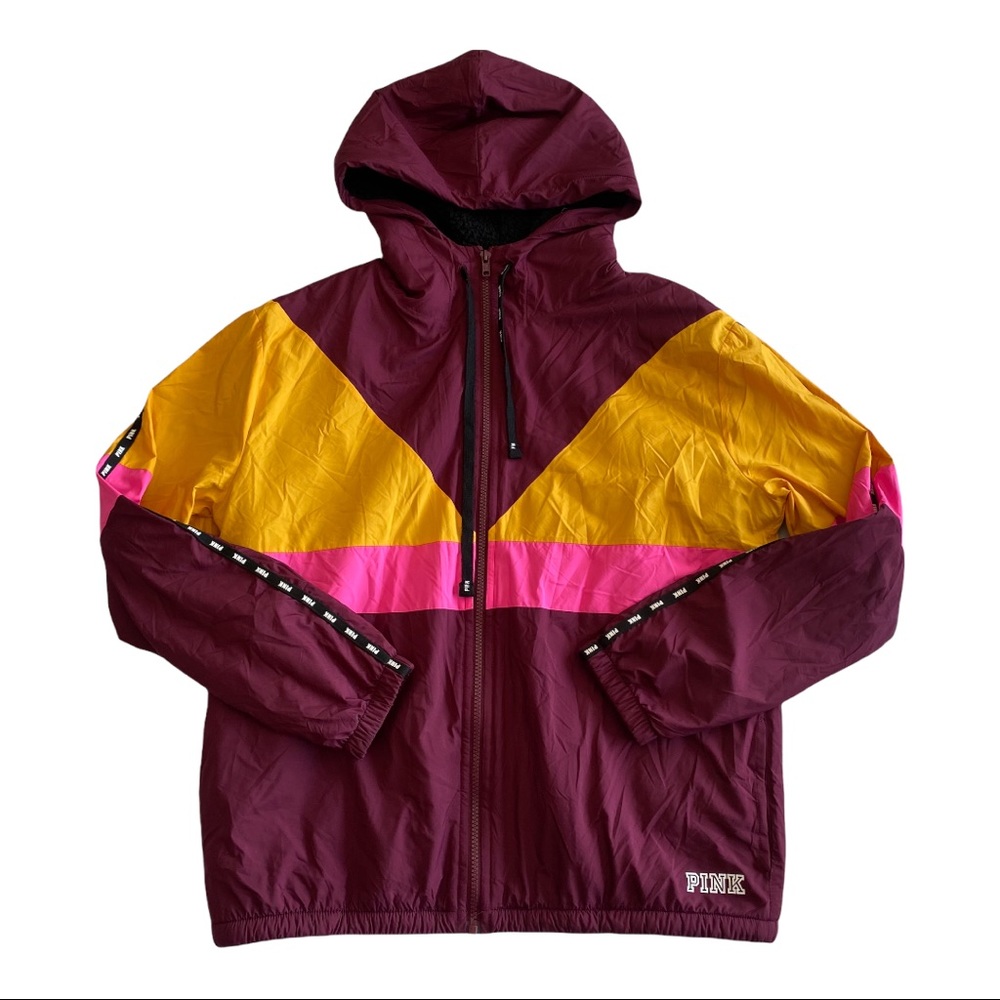 Pink Victoria’s Secret Sherpa lined Anorak jacket